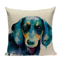 Axyaa Cute Dog Pillow Cases Cartoon Animal Decorative Pillows for Couch