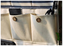 Axyaa Navy Blue Stripe Closet Door Organizer