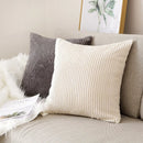 Axyaa Monochrome Velvet Cushion Cover, Soft Home Decor, Various Colors, 45x45cm, 60x60cm