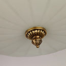 Axyaa Vintage Copper Ceiling Lamp with Round Glass Shade