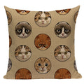 Axyaa Pug Dog Cat Bird Cushion Cover Sleep Dog Throw Pillow Cover