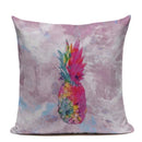 Colorful Pineapple Ananas Decor Cushion Cover by Axyaa - Modern Tropical Print