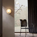 Axya Marble Wall Light: Chinese Copper Wall Lamp for Background, Aisle, Bedside & Bathroom