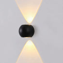 Axyaa Aluminum Up Down Wall Lights 6W Waterproof Indoor Outdoor Wall Lamp