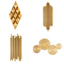 Axyaa Gold Metal Sconces LED Wall Lamp Indoor Lighting Fixtures