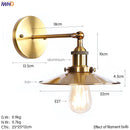 Axyaa Vintage Silver Wall Lamp Sconces Industrial Home Lighting