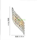 Axyaa Crystal LED Wall Sconce With 2 Lights - Modern Home Lighting