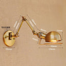 Axyaa Retro Swing Arm Wall Sconce Light - Adjustable Vintage Edison Lampara Pared