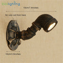 Axyaa Water Pipe Decor LED Wall Light Warm White 5W 10W for Kitchen Bedroom Stairs