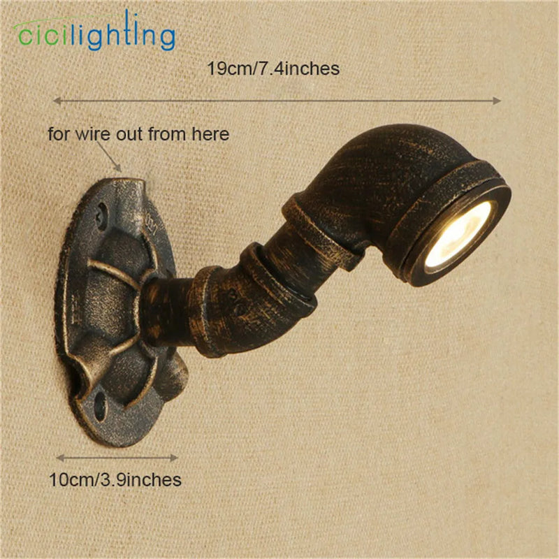 Axyaa Water Pipe Decor LED Wall Light Warm White 5W 10W for Kitchen Bedroom Stairs