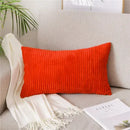 Axyaa Monochrome Corduroy Velvet Pillow Case, 40x60cm