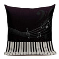 Axyaa Music Series High Quality Cotton Linen Cushion Cover Pillow Case