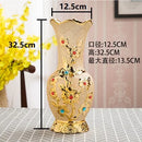 Axyaa Europe Gold Ceramic Vase: Creative Porcelain Decor for Home & Wedding