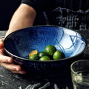 Axya Kiln Glazed Ceramic Ramen Bowl for Family Restaurant, Large Soup Bowl for Noodles