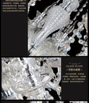 Axyaa Luxury Crystal Chandelier Modern K9 Candle Lamps Fixture