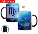 Axyaa Virgo Constellations Color-Changing Ceramic Mugs for Kids, Husband, and Wife