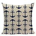 Nautical Anchor Velvet Throw Pillows for Home & Car Decor by Axyaa