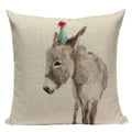 Axyaa Geometric Cushion Covers - Monkey Horse Print, Custom Home Décor, Throw Pillows