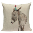 Axyaa Geometric Cushion Covers - Monkey Horse Print, Custom Home Décor, Throw Pillows