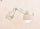 Axyaa Modern Nordic Wooden LED Swing Arm Wall Lamp Fixtures for Living Room & Bathroom