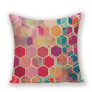 Geometric Linen Cushion Cover for Home Decor - Axyaa's Stylish Throw Pillow Case