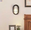 Axyaa Loft Industrial Wall Lights Glass Lampshade Vintage Stair Light Fixtures