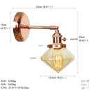 Axyaa Nordic Rose Gold Wall Lamp LED Sconce for Bedroom Bathroom Mirror