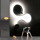 Axyaa Wave Acrylic LED Chandelier Dimmable Home Lighting for Living/Dining Room