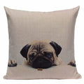 Axyaa Pug Animal Decor Cushion Cover Home Decorative Pillow 45x45cm