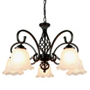 Axyaa European Style E27 LED Chandelier with Glass Lampshade