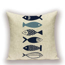 Axyaa Nordic Fish Cushion Covers – High Quality Decorative Pillows