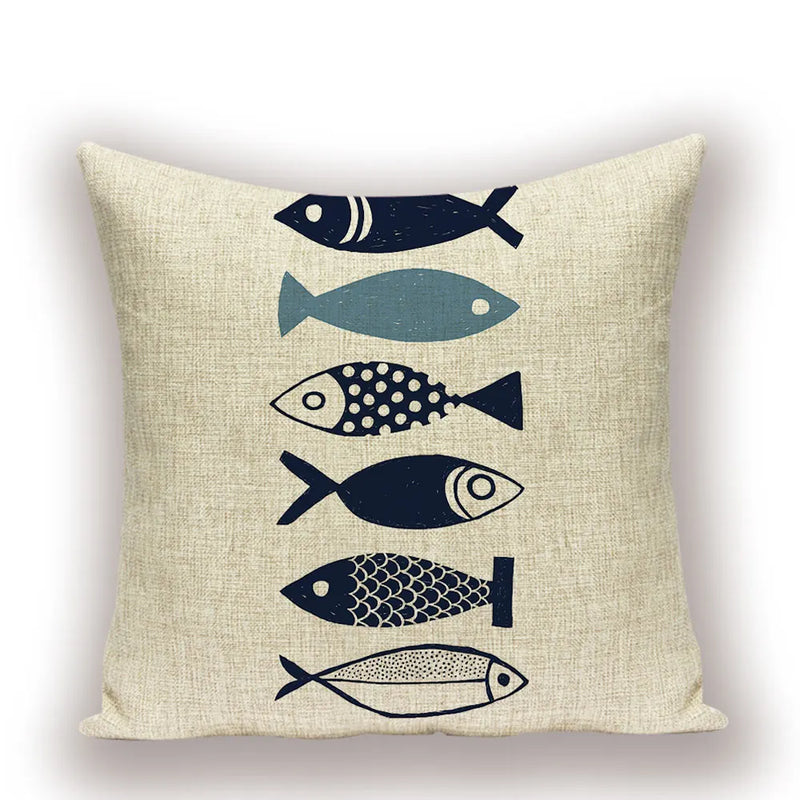 Axyaa Nordic Fish Cushion Covers – High Quality Decorative Pillows