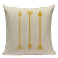 Nordic Geometric Deer Cushion Cover - Axyaa Yellow Heart Throw Pillow Case