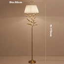 Axyaa Copper LED Floor Lamp for Living Room Office Bedroom Lighting
