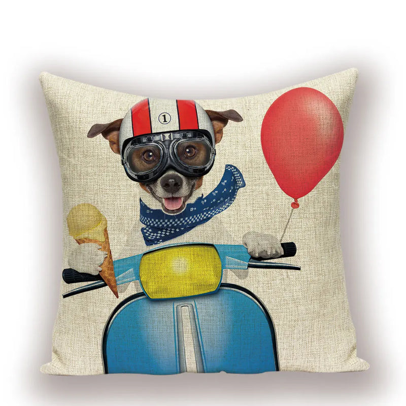 Axyaa Cartoon Cushion Cover 45x45cm - High Quality Pillowcase for Living Room