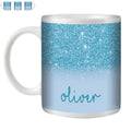 Custom Glitter Effect Tea Coffee Mug Cup Gift with Personalized Name Text - Axyaa Brand