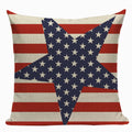 Axyaa Union Jack American Flag Throw Pillow Cases, 45x45cm, Top King Size Bed Print
