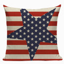 Axyaa Union Jack American Flag Throw Pillow Cases, 45x45cm, Top King Size Bed Print