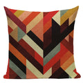 Axyaa Geometric Linen Cushion Cover Multicolour Decorative Pillow for Home Sofa