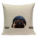 Axyaa Pug Animal Decor Cushion Cover Home Decorative Pillow 45x45cm
