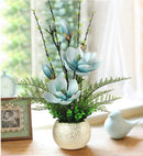 Axyaa Modern Magnolia & Artificial Flower Decoration for Home Furnishings