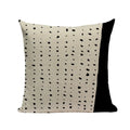 Axyaa Geometric Wave Dots Line Spring Cushion Cover - Black White - Custom Home Decor Pillow Cover