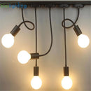 Axyaa Industrial Track Lighting for Ceiling Mount with Adjustable Gooseneck Spotlight