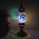 Axyaa Vintage Turkish Mosaic Table Lamp Handcrafted Glass Night Light