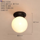 Axyaa Retro Glass LED Ceiling Light for Kitchen Hallway Balcony Porch