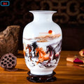 Axyaa Ceramic Vases: Modern Home Decor, Elegant Flower Arrangement for Living Room or TV Cabinet