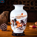 Axyaa Ceramic Vases: Modern Home Decor, Elegant Flower Arrangement for Living Room or TV Cabinet