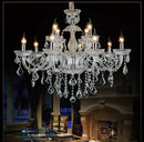 Axyaa Hand Blown Crystal Chandelier: Premium Quality Large Living Room Light