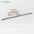 Axyaa LED Vanity Mirror Lights - Modern Nickel Bronze Bathroom Decoration