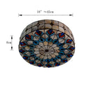 Axyaa Meditteranean Sea Shell Peacock Tail Ceiling Light with E27 Holder